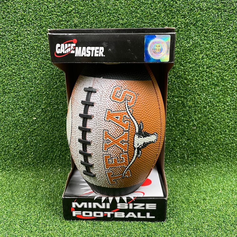 Game Master NCAA Texas Longhorns Mini Size Rubber Football